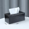 Caja de Pañuelos de Cuero Creativa para Hotel al por Mayor Simple Hogar Oficina Regalo Caja de Pañuelos Restaurante Hotel Caja de Pañuelos de Papel Impresión