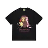 Camiseta estilosa japonesa da marca Ape Kikai Maneki Neko de manga curta para homens e mulheres, adolescentes, moda de rua e campus, camiseta juvenil de manga curta