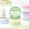 Conjunto de Fitas Washi Amante de Letras Série Prelúdio da Selvageria da Primavera Decoração de Colagem de Listras Básicas Simples e Frescas