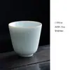 Porcelana Branca Dehua Verde Sombra Copo Mestre Artesanal Aro Fino Copo para Convidados Xícara de Chá Xícara de Chá Kung Fu Copo para Degustação de Chá em Casa Estilo Chinês