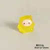 Accesorios de Resina de Fantasma Pequeño Transparente Tridimensional para Halloween Dibujos Animados Pegamento de Crema Adornos de Escritorio DIY Accesorios para Llaveros