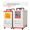 Equipamento de Aquecimento por Indução de Média Frequência Personalizado de Fábrica 15Kw, Equipamento de Têmpera, Fusão e Forjamento de Metal, Máquina de Aquecimento por Indução