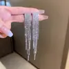 Nuevos Pendientes de Cristal Gota de Agua de Color Retro Europeo y Americano, Pendientes Brillantes y Versátiles para Mujer, Pendientes Populares de Lujo Ligero al Por Mayor