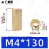 Coluna Hexagonal de Cobre de Passagem Dupla M2.5~M8 Coluna Hexagonal Oca de Passagem Direta Coluna Espaçadora de Suporte para Placa de Circuito Impresso Coluna de Parafuso de Latão
