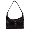 Bolso de axila de nicho estilo francés para mujer, nuevo modelo 2026, cuero encerado al aceite, versátil para el trabajo, bolso cruzado de moda tipo dumpling