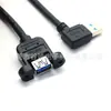 Cable de Datos USB 3.0 Am a USB Bm Curvo Derecho con Tornillo Fijo Adaptador de Cable de Extensión para Conexión de Pequeños Electrodomésticos