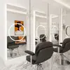 Espejo de barbería Espejo de salón de celebridad de Internet conjunto de gabinete de espejo espejo de pared de un solo lado para cortar el pelo espejo para permanente y tinte de salón