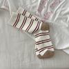 Calcetines para Mujer en Invierno Calcetines de Felpa de Doble Aguja Calcetines K-Style Dongdaemun Trendy de Media Caña Calcetines Anti-Pilling y Desodorantes Calcetines Largos para Mujer