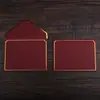 Tarjeta de membresía engrosada bolsa de sobre transparente retro tarjeta de bronceado de alta gama sobre pequeño impresión de bronceado LOGOTIPO de bronceado