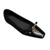 Primer Encuentro con la Temporada: Zapatos Planos Elegantes de Gamuza con Lazo Oculto, Nuevos para Primavera y Otoño, Slip-On de Piel Suave para Mujer, para el Trabajo