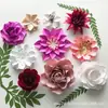 Boda Boda Flor de Papel Decoración de Ventana Fondo Pared de Flores Accesorios para Escenario Flor de Papel Grande Hecha a Mano Tridimensional Flor de Papel Flor de Papel