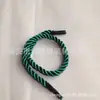 Cuerda de poliéster de color para bolso con cabeza de tarjeta de tres hebras bolsa de embalaje caja de regalo cuerda portátil cuerda de mano venta al por mayor