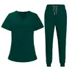 Uniforme de Enfermería Lavable para Mujer, Conjunto de Uniforme Médico, Uniforme Médico de Comercio Exterior, Ropa de Doctor, Uniforme Médico, Conjunto de Manga Corta Estilo Europeo y Americano