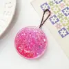 Pingente de Acrílico DIY Criativo Personalizável Areia Líquida Glitter Chaveiro Pingente Acessórios Decoração de Mochila Presente