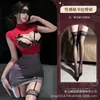 Lencería Sexy Domeila Tallas Grandes, Atuendo Tentación de Encaje Sexy de Secretaria OL, Falda Bodycon, Conjunto Tentación de Uniforme para Discoteca de Mujer