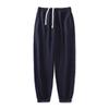 Pantalones deportivos holgados de otoño de 340 g para hombres y mujeres, estilo japonés, con cuello redondo, manga larga, color liso