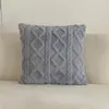 Almofada de Sofá de Pelúcia de Algodão Cor Sólida Transfronteiriça Almofada de Sofá Minimalista Moderna Decoração de Sala de Estar Almofada de Cabeceira