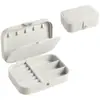 Caja de Almacenamiento de Joyería Portátil, Compacta para Viaje, Gama Alta, Exquisita, Gran Capacidad para Pendientes, Anillos, Collares, Caja de Joyería Antioxidante