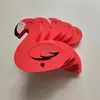 Estampado de EVA animal de dibujos animados Pato rojo pequeño con colgante de juguete de impresión Juguete de flotación para baño para niños