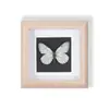 Especímenes de Mariposas Reales Raros y Preciosos (Mariposa Pavo Real) en un Marco, Decoración Moderna de Madera para el Hogar, Decoración Creativa de Mesa