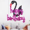 Balão de Filme de Alumínio Letra Inglesa Feliz Aniversário Peça Única Menina Menino Festa de Aniversário de Bebê Decoração Arranjo Balão