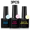 Nuevo Patrón de Nueve Cuadrículas Satinado Gel Color Macarrón Degradado Pintura Difuminada Esmalte en Gel Sin Limpiar en Stock