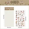 Pegatina Transparente Impermeable para Mascotas de Dibujos Animados Linda Brillante Pegatina de Mascota para Manualidades Diario Pegatina de Animal de Dibujos Animados Pegatina Fina con Purpurina para Manualidades