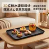 Vaya, esta bandeja para servir té y bocadillos cuenta con material de PP, un diseño de ondas de agua, forma rectangular, textura tridimensional, diseño elegante, es resistente al aceite, fácil de limpiar y está hecha con material engrosado para mayor durabilidad.