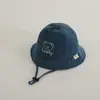 Gorro de Bebé Primavera y Otoño Ins Estilo Coreano Versátil Casual Panda de Bebé Sombrero Cubo Dibujo Animado Bebé Sombrero de Pescador