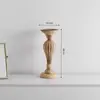 Adornos de Madera Lisos Vintage Estilo Ins Florero Decoración de Escritorio Accesorios para Fotografía Flores Secas Sala de Estar Decoración del Hogar Sesión de Fotos
