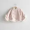 Abrigo de Invierno para Niñas Beiyu Ke 2025 con Forro Polar, Estilo Chino Hanfu Nuevo Estilo Chino Conjunto 23220+23221