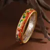Pulseira Rei Cervo Dourado Prata Pura Banhada a Ouro Pássaro Pega em Galho, Boa Sorte e Prosperidade, Novo Estilo Chinês Elegante Pulseira Feminina de Prata Pura 999