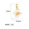 Meizu Terceiro Distrito Óleo Gotejante Série Floral Cobre Microincrustação Girassol Rosa Acessórios de Joia DIY Colar Pulseira Pingente