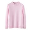 Suéter de Cachemira 100% Cachemira Pura Estilo Nuevo Casual Cuello Medio Alto Color Sólido Jersey Suéter Cálido Básico para Niños y Niñas