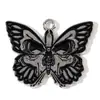 Aleación de Mariposa Negra, Dorada y Plateada Esmalte Joyería Accesorios DIY Collar Pulsera Colgante Hecho a Mano Materiales