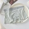 C433 Verano Hielo Seda Delgado Simple y Capaz Ropa Interior para Hombre Cintura Elástica Sin Costuras Amigable con la Piel Calzoncillos para Hombre