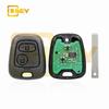 Adecuado para llave de coche Peugeot de 2 botones sin ranura VA2/ranura HU83 con chip ASK- frecuencia 433