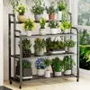 Estante para Flores Balcón Estante para Flores Sala de Estar de Pie Móvil Modelo Nuevo Multi-Nivel Maceta para Suculentas Soporte para Plantas con Ruedas