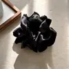 Scrunchie Dupla Camada Estilo Coreano para Mulheres, Elástico de Cabelo de Alta Qualidade para Rabo de Cavalo Baixo, Acessório de Cabelo Elegante
