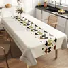 Toalha de mesa estilo étnico, impermeável, à prova de óleo, lavável, resistente ao calor, luxo leve, toque de alta qualidade, toalha de mesa retangular boêmia