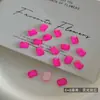 Pedras de Strass Retangulares Octogonais para Nail Art Brilhantes da Moda Quadrados de Mahjong 6*8 Strass de Fundo Plano Azul Lago Branco Acessórios de Nail Art