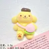 Accesorios para Mochilas, Muñecas de Tres Piezas, Pasadores para el Cabello DIY, Gomas para el Cabello, Animales de Dibujos Animados de Resina, Pegamento de Crema, Kit de Materiales para Refrigerador
