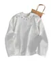 Design de Ombro Acolchoado Sentido de Design Nicho Decoração de Metal Moletom Tendência Masculina Acabamento Pesado Camiseta Peso Pesado Ruffian Bonito Manga Longa Top