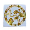 Cartão Dourado do Deus da Riqueza de Cinco Vias Portátil para Celular com Folha de Ouro Metal Lótus Atrator de Fortuna Tesouro da Riqueza Mascote da Sorte que Transforma a Fortuna