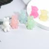 Acrílico urso estourar coelho contas desenho animado buraco horizontal contas diy jóias acessórios corda de cabelo pulseira atacado