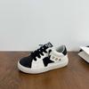 Moda infantil tendência estilo estrangeiro desenho animado estrela de cinco pontas cor sólida sapatos pequenos 2025 primavera lantejoulas sapatos simples para meninos e meninas