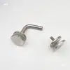 Conector de esquina de vidrio de 90 grados de acero inoxidable, accesorio de columna clavo de vidrio, soporte de vidrio para pasamanos de barandilla