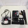 Bolso tejido a mano de HelloKitty bolsa de material casera para hacer tú mismo bolso bandolera de gato KT para regalo de novia novias