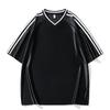 Camiseta de Manga Corta para Hombre 2025 Verano Nueva para Correr Cuello Redondo en V Top de Seda de Hielo Ropa de Fitness Bádminton Ropa Deportiva para Hombres