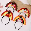 Amazon Perna de Peru de Ação de Graças Headband de Peru Headband de Penas Chapéu Performance de Palco Infantil Headband de Máscara Headband